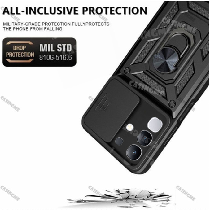 Dành Cho Vivo Y29 4G 2025 Vỏ Giáp Chống Sốc Cho Vivo Y29 4G VivoY29 Y29 Y39 29Y Y 39 29 Giá Đỡ Vòng Từ Tính Ô Tô Đẩy Kéo Camera Bảo Vệ Vỏ Điện Thoại Vỏ Camera Ốp Lưng