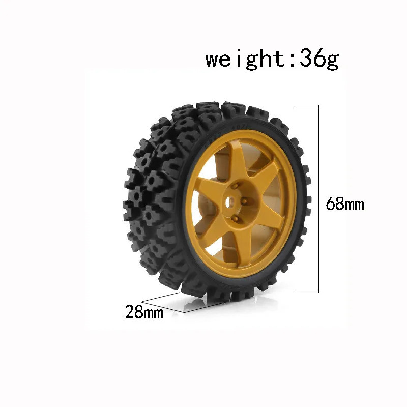 4 Cái / 2 Cái 1 / 10 RC Racing Car Wheels Rally Tyre & On Road Tyres 12mm Hex cho Tamiya XV01 XV02 TA06 TT01 TT02 PTG2 144001 A959 HPI