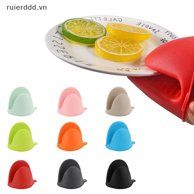 # Ruierdd # 2 Chiếc Găng Tay Lò Nướng Silicon Chịu Nhiệt Pinch Mitts Chống Bỏng Chống Trượt Găng Tay Kẹp Nồi Nấu Nướng Lò Mitts.