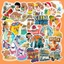Set 50 Sticker Mùa Hè Summer – Decal Trang Trí Đa Năng | Chống Nước | Dán Vali, Laptop, Tủ Lạnh