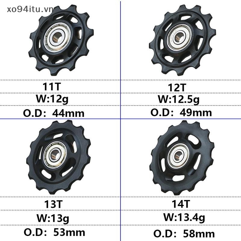 XOITU 11T 12T 13T 14T Vòng Bi Bánh Xe Dẫn Hướng Phía Sau Xe Đạp Đường Bộ Jockey Phía Sau Derailleur Ròng Rọc Con Lăn Cho Bộ Sửa Chữa VN