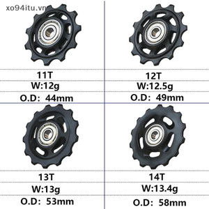XOITU 11T 12T 13T 14T Vòng Bi Bánh Xe Dẫn Hướng Phía Sau Xe Đạp Đường Bộ Jockey Phía Sau Derailleur Ròng Rọc Con Lăn Cho Bộ Sửa Chữa VN