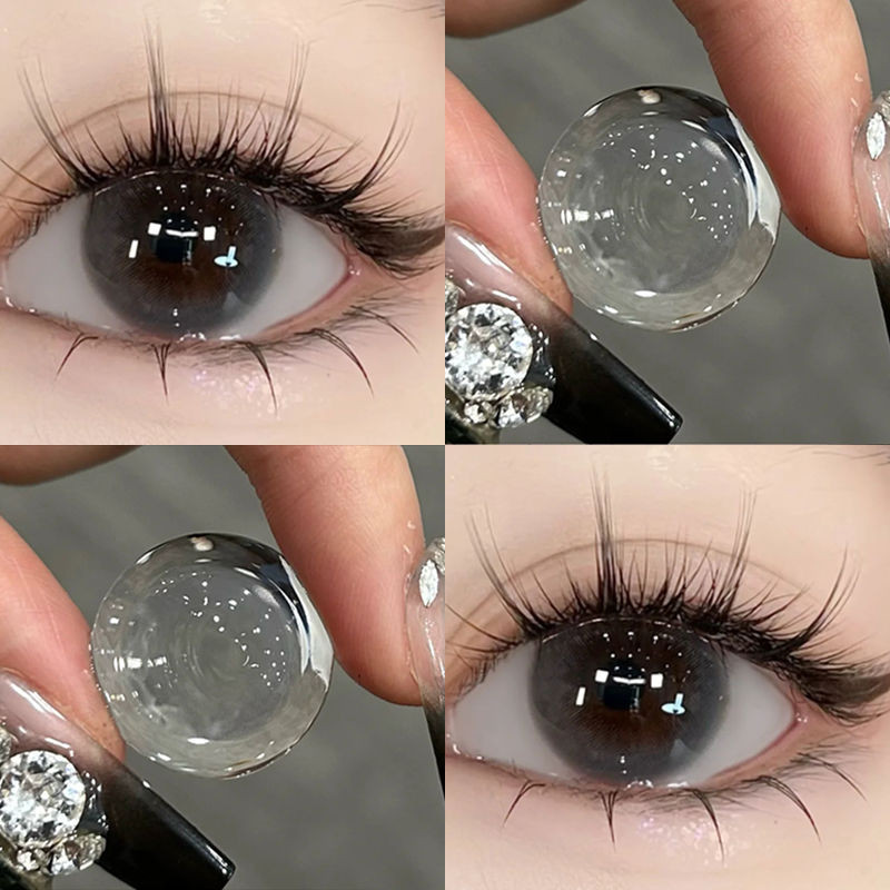 [Tặng hộp + 2 chiếc] 0.00~-6.00 Kính áp tròng màu Hàn Quốc Kính áp tròng cận thị thời trang 14.0mm/14.2mm/14.5mm Có thể sử dụng trong 1 năm 13