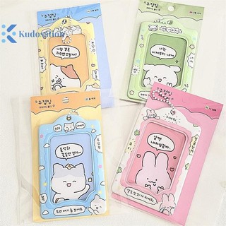 Kudosation Thời Trang Hàn Quốc 3 Inch Photocard Chủ Thẻ Kpop Móc Khóa Mặt Dây Chuyền Thần Tượng Đựng Thẻ Xe Buýt Ngân Hàng ID Thẻ Đồ Dùng Học Sinh