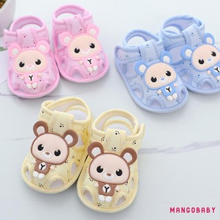 Mg-baby Bé Gái Bé Trai Sandal Hoạt Hình Gấu Cá Heo Linh Hoạt Chống Trơn Trượt Mùa Hè Giày Tập Đi Cho Thường Ngày