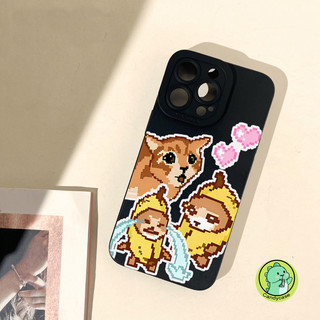 Ốp Điện Thoại Pixel Mèo Meme Ngộ nghĩnh Cho Realme Note 60 GT7 GT6 GT Neo 7 6 SE GT5 GT2 GT Neo 5 SE 3 Pro 2 2T 50 Q5i Q5X Q3 Pro 5G 4G Ốp Lưng Dễ Thương Mờ Đơn Giản Chống Sốc Vỏ mềm