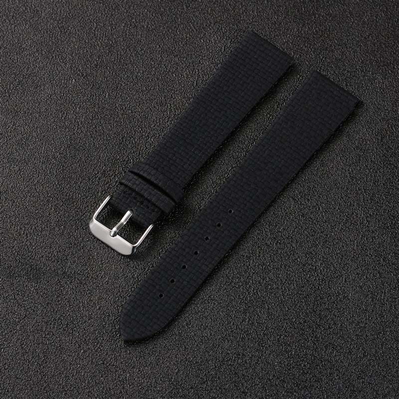 Dây đeo đồng hồ bằng da Nylon Denim siêu mỏng 18mm 20mm 22mm 24mm Vải dệt đơn giản Chính hãng bằng da PU Dây đeo đồng hồ Vòng đeo tay nam nữ màu đen xanh