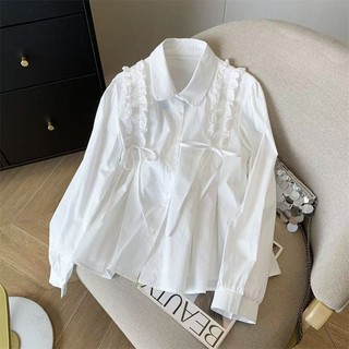 Áo sơ mi dài tay dáng rộng dành cho nữ phong cách Hàn Quốc