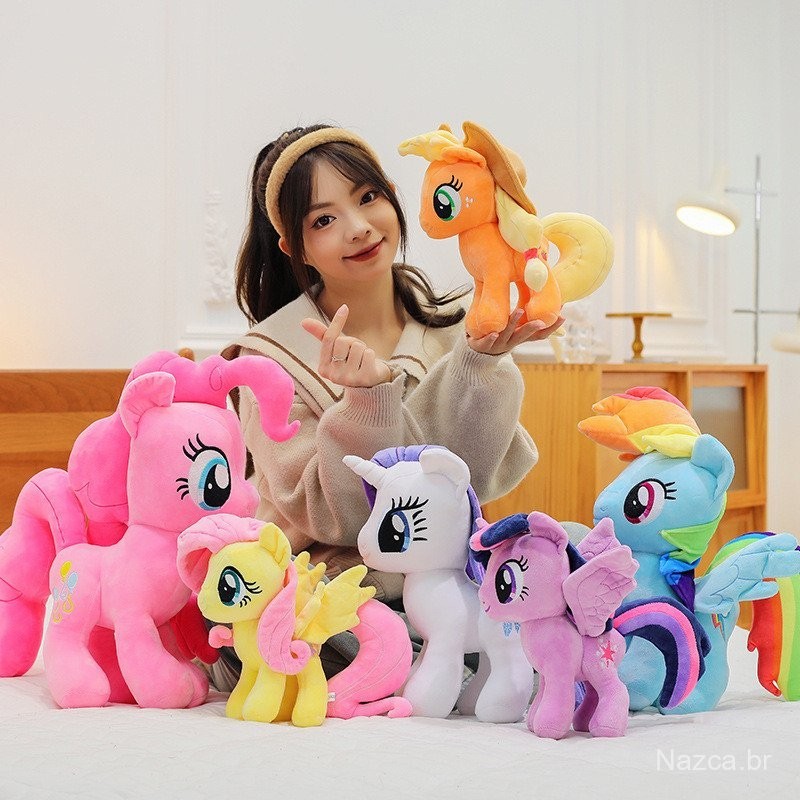 My Little Pony Nguyên mẫu Búp bê sang trọng Anime Gối mềm Cô gái Trái tim Fluttershy Twilight Sparkle Sofa Đồ trang trí Đồ chơi trẻ em