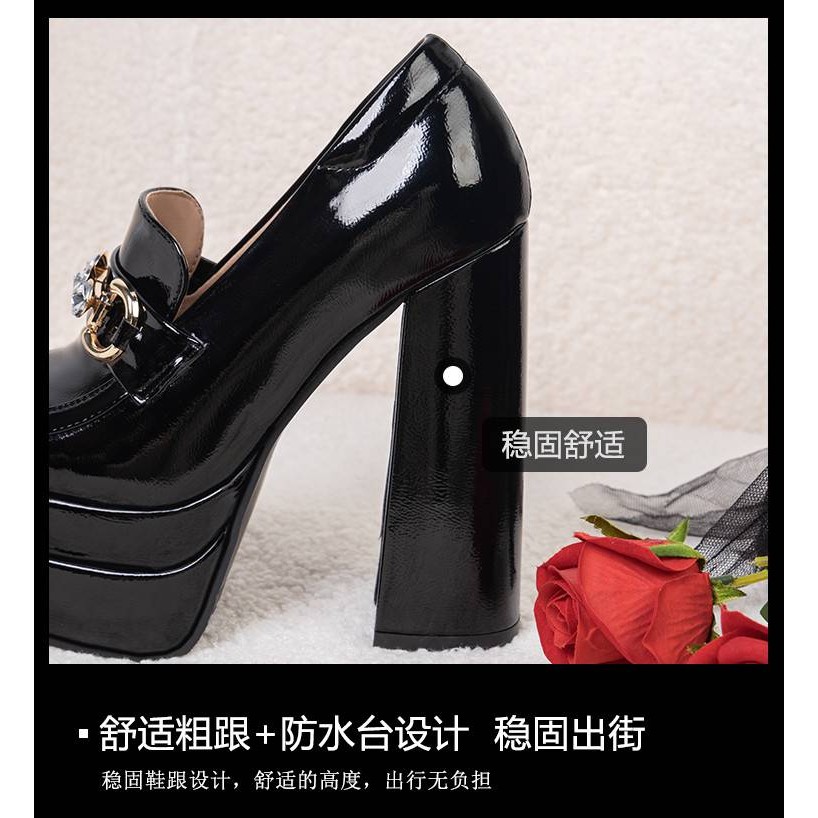 Giày cao gót siêu cao kích thước lớn 34-45 cho phụ nữ, giày thanh lịch sexy cho câu lạc bộ đêm, giày lolita trưởng thành, giày đơn cho nữ sinh, giày hot girl