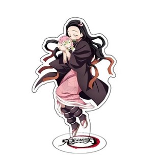 Mô hình Standee Anime Demon Slayer Rengoku Kyoujurou Kamado Nezuko Tanjirou a02 Phụ kiện trang trí để bàn góc học tập