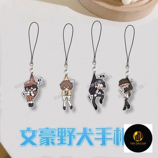 Dazai Osamu Nakahara Chuuya Anime Điện Thoại Di Động Dây Bungosg Dây Hoạt Hình Dây Acrylic Mặt Dây Phụ Ki