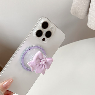 3d Nơ Màu Tròn Từ Tính Giá Đỡ Điện Thoại Cho IPhone 16 15 14 13 12 Pro Max 14 Plus Có Thể Gập Lại Pop Ring Grip Co Giãn Để Bàn Đứng P4
