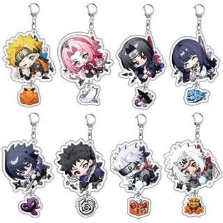 Anime Naruto Shippuden Uzumaki Kakashi SASUKE Mặt Dây Chuyền Hình Acrylic Móc Khóa Móc Khóa Bộ Sưu Tập Mô Hình Qu