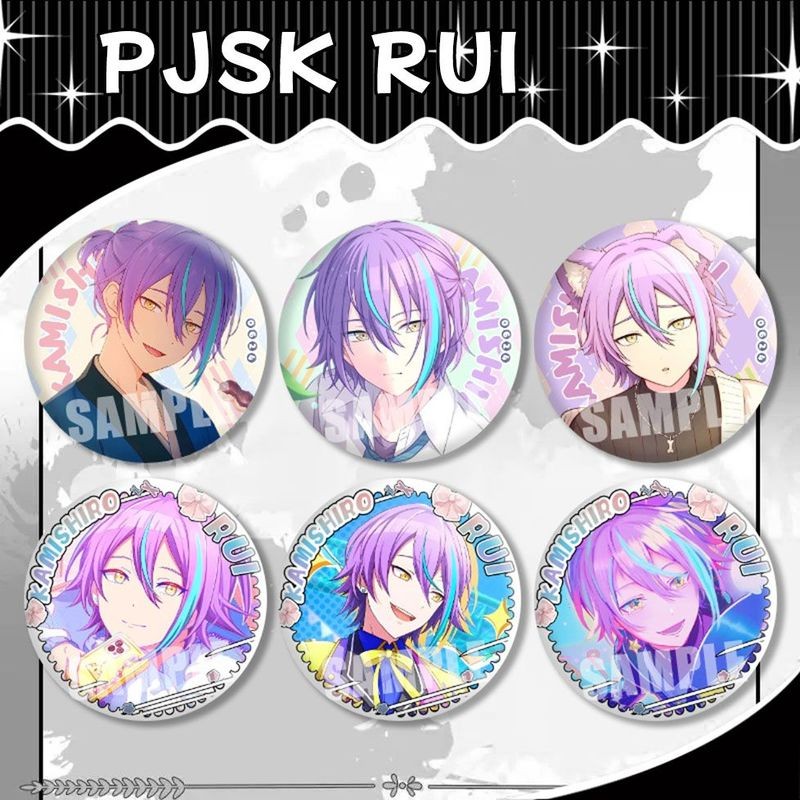 Project Sekai: Giai đoạn đầy màu sắc. Hatsune Miku – Huy hiệu ba chiều Anime Kamishiro Rui – Pin 58mm