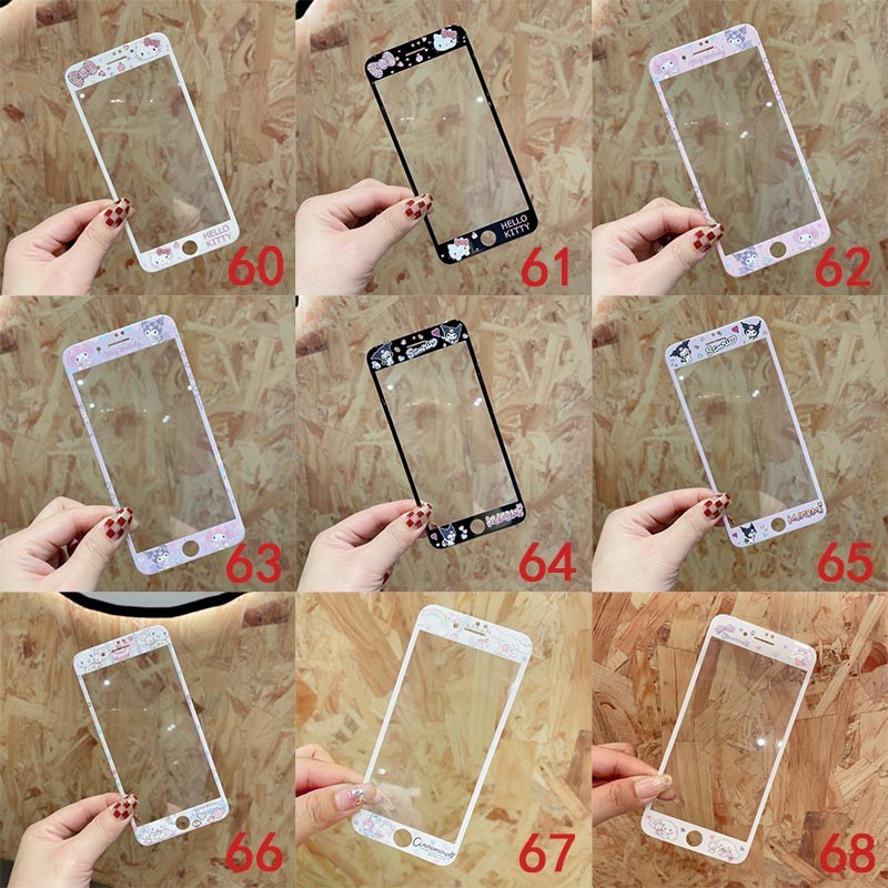 Phim hoạt hình 3D Bảo hiểm toàn diện Kính cường lực Bảo vệ màn hình cho iphone6 6s iphone7 iphone8 plus iphone 4 4s 5 5s se 6 7 8 i6 i7 i8 se2 Se3 4.7 5.5 inch