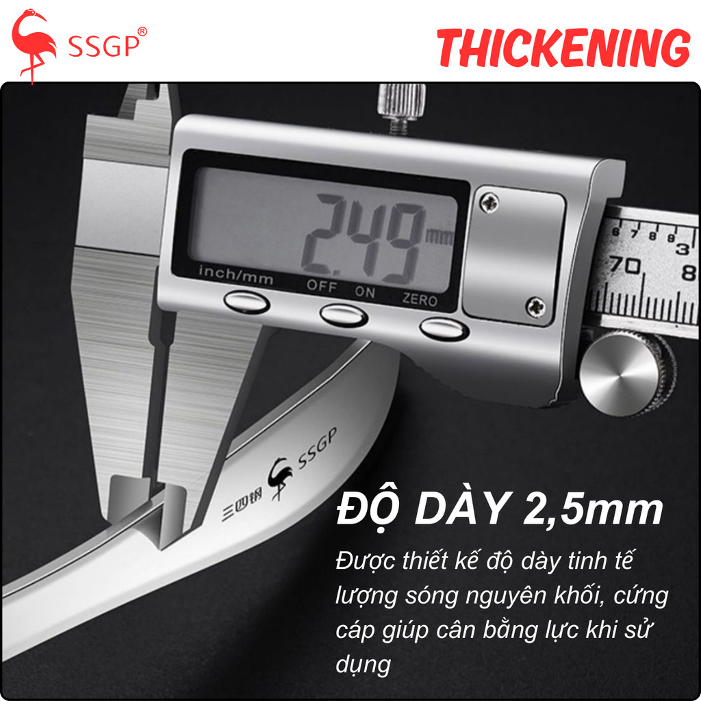 Vá canh Inox cao cấp 316L Europe SSGP - SS11506 Muôi canh muỗng canh thìa lẩu, muỗng múc canh
