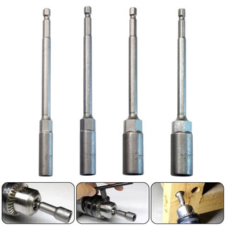 Khẩu Chụp Bulong Sâu Lòng Dài 150mm - Lắp Nhanh Cho Máy Khoan Bắn Vít, Chân Lục Giác 5.5-19mm