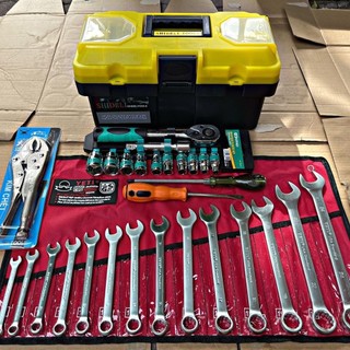 Combo Dụng Cụ Đồ Nghề Sửa Chữa Xe cộ Đa Năng Kèm Hộp Đựng Đồ Nghề ( 6 món có hộp)