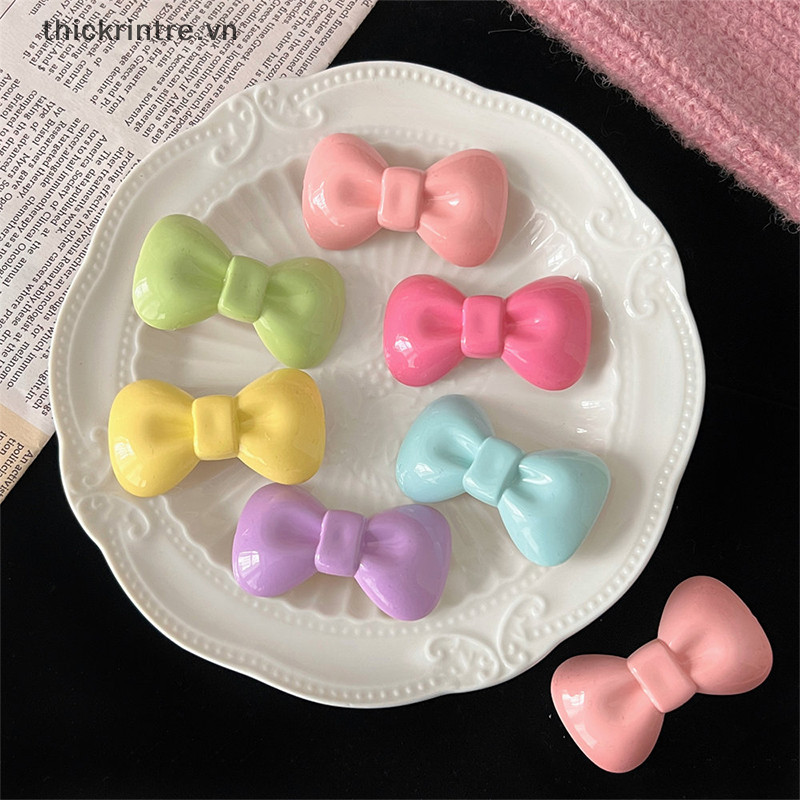 THI Dễ Thương Nơ Nhiều Màu Sắc Kẹp Tóc Cho Bé Gái Phong Cách Hàn Quốc Nơ Kẹp Bên Kẹp Tóc Barrette Mũ Bé Kẹp Tóc Phụ Kiện VN