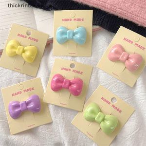 THI Dễ Thương Nơ Nhiều Màu Sắc Kẹp Tóc Cho Bé Gái Phong Cách Hàn Quốc Nơ Kẹp Bên Kẹp Tóc Barrette Mũ Bé Kẹp Tóc Phụ Kiện VN