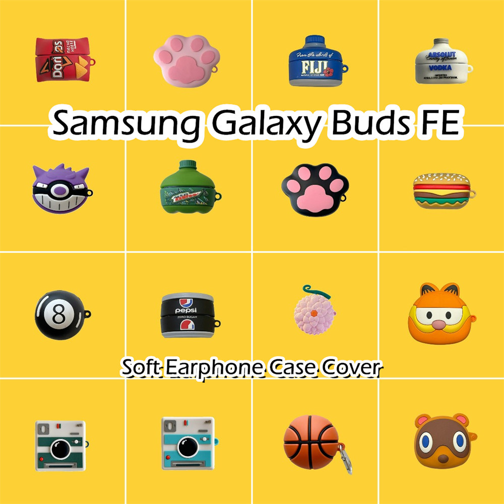 [Ngôi sao tương lai] Dành cho Ốp lưng Samsung Galaxy Buds FE Dòng phim hoạt hình hợp thời trang Vỏ tai nghe silicon mềm Vỏ bọc NO.3