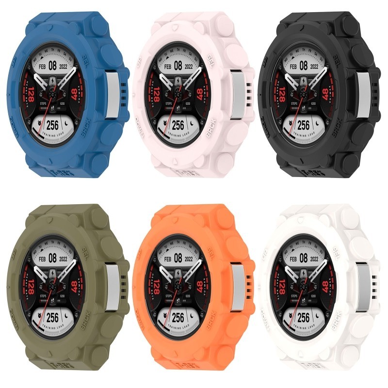 Amazfit T-Rex2 Vỏ đồng hồ silicon mềm TPU rỗng sang trọng cho Amazfit T-Rex 2 Chống sốc Chống vân tay Đồng hồ thông minh Vỏ khung bảo vệ màn hình