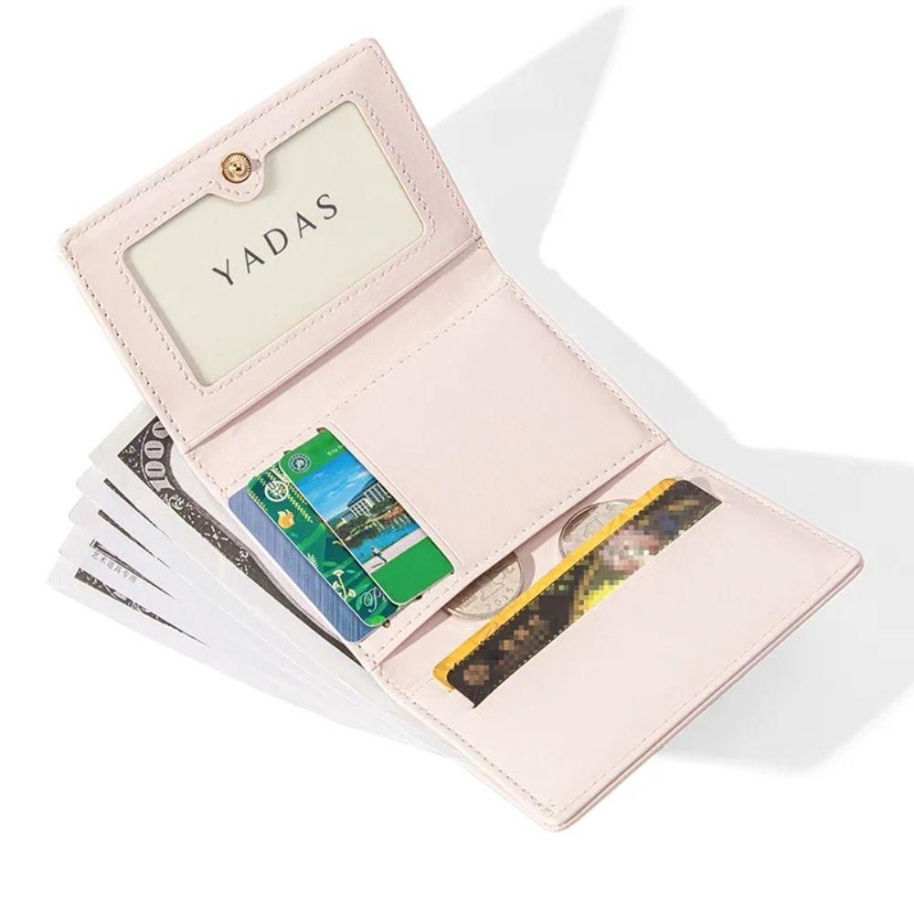 NOTE1 Ví Nhỏ Ngắn Dễ Thương, Túi ID Bé Gái PU Mèo Con In Ví, Ví Đựng Thẻ Khóa Dây Đeo Nữ Túi Đựng Tiền