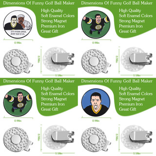 58 Kiểu Golf Đánh Dấu Mũ Kẹp Golf Kẹp Đánh Dấu Mũ Thời Trang Phụ Kiện 25 Mm Kim Loại Golf Từ Mũ Kẹp