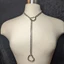 BTF Dây Xích Có Thể Điều Chỉnh Trái Tim Mặt Dây Chuyền Vòng Cổ Choker Nữ Goth Vòng Cổ Cổ