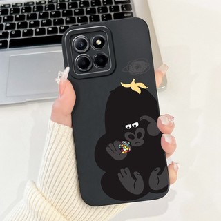 Ốp bảo vệ ống kính vuông Honor X8b HonorX8b X 8B 4G LLY-LX1 LLY-LX2 Vỏ silicon mềm hoạt hình mèo gấu trúc dễ thương