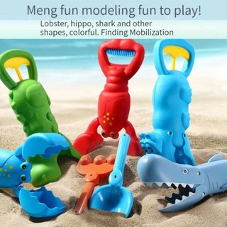 NLINNI Cát Grabber Đồ Chơi, Tôm Hùm Móng Vuốt Bắt Giáo Dục Cá Mập Cá Sấu Đồ Chơi Kẹp, Bãi Biển Accessorie Hoạt Hình Tương Tác Động Vật Nhiều Màu Sắc Đi Biển Đồ Chơi Bể Bơi