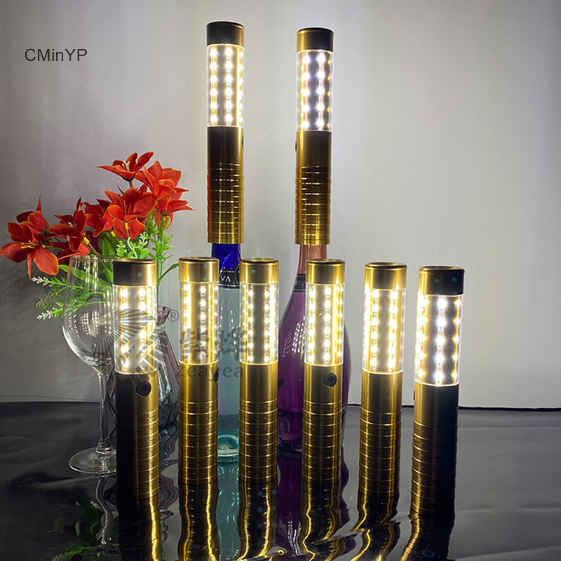 Cminyp LED nhấp nháy cho dịch vụ chai rượu sâm panh VIP Đèn pin cầm tay Sparkler Glory