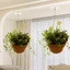 YUUKII 1 Cái Giá Treo Chậu Hoa Cây, Móc Trần Treo Tường Hạng Nặng, Dụng Cụ Bảo Quản Bền Đẹp Không Đục Lỗ Mạnh Mẽ Liền Mạch Móc Trong Suốt