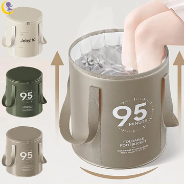 Xô du lịch di động có thể gập lại để ngâm chân - Bồn tắm chân - Túi tắm chân cách nhiệt - Bồn tắm ngâm chân cho chân Spa ngâm chân YIDEA