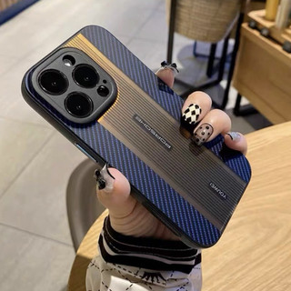 Phong CÁCH MỚI Vỏ bảo vệ điện thoại mờ cho iPhone 15 14 13 12 Pro Max iPhone11 Porsche Gradient Sợi Carbon bao gồm tất cả chống rơi Vỏ điện thoại Laser thích hợp
