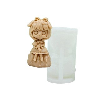 MIS Công Chúa Búp Bê Khuôn Silicon Làm Xà Phòng Handmade Khuôn Nhựa Dính Đúc Khuôn Thạch Cao Bánh Nướng Khuôn Hom