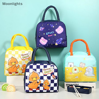 Moonlights Di Động Hoạt Hình Tote Nhiệt Hộp Cơm Trưa Túi Nhôm Lá Văn Phòng Sinh Viên Bento Lưu Trữ Túi Cách Nhiệt Túi Ăn Trưa EN