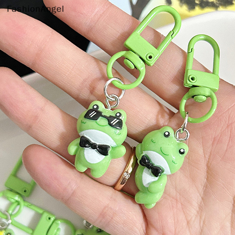 Fashionangel Hoạt Hình Dễ Thương Ếch Xanh Móc Khóa Động Vật Đáng Yêu Móc Khóa Túi Xách Mặt Dây Chuyền Ch Chìa Khóa Ô Tô Phụ Kiện Cho Bé Gái Trang Sức Quà Tặng TH