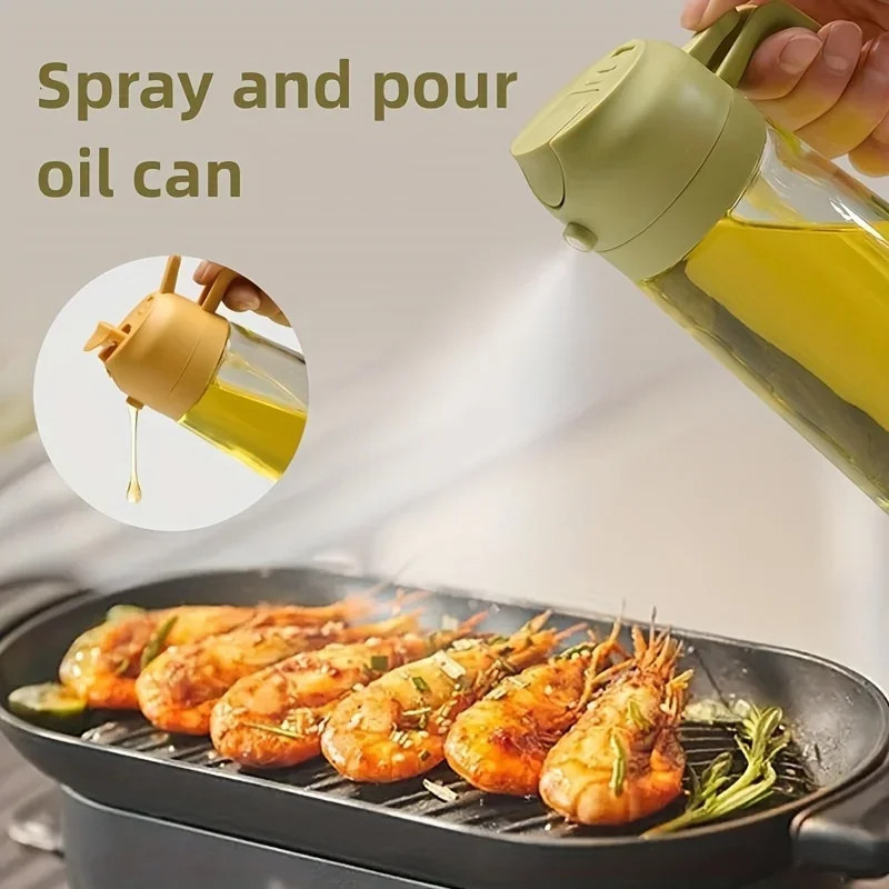 2in1 Xịt Dầu Xịt Chai Xịt Dầu Bình Cruet BBQ Nhà Bếp Nướng Dã Ngoại Dụng Cụ Nhà Bếp