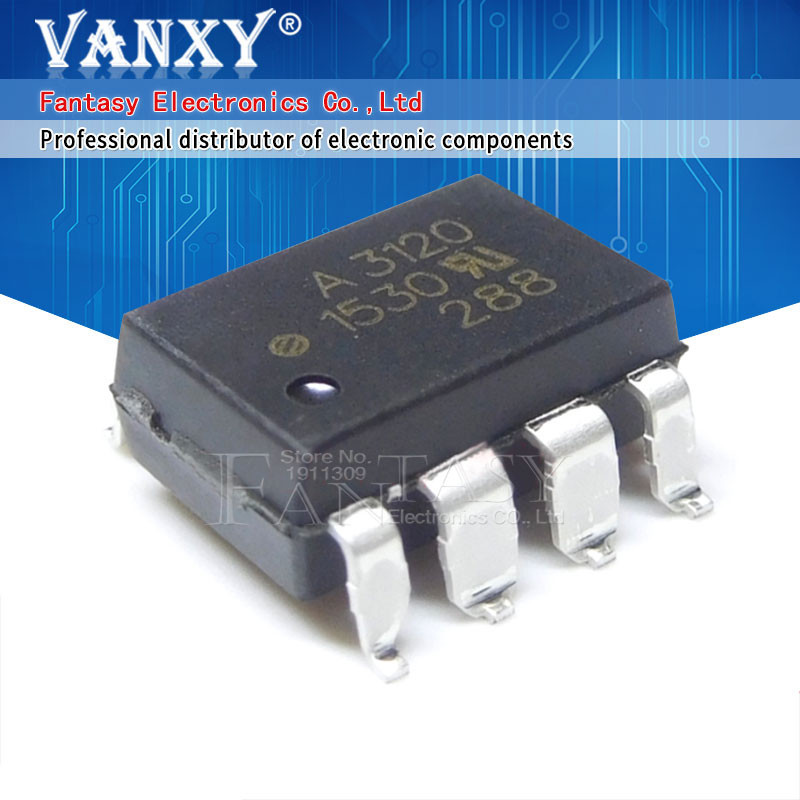 Lot De 10 Optocoupleurs HCPL3150 SOP-8 - Pour Circuits électroniques, Isolation Galvanique, Contrôle De Puissance