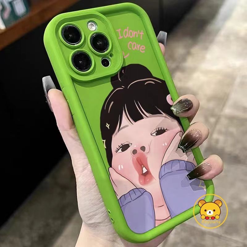Ốp Điện Thoại Vivo Y28 Y17S Y28 Y36i Y27S Y50 Y30 Y27 Y35 Y16 Y36 4G Y55 Y75 Y30 T1 Y56 Y76 Y76S Y74S Y77 Y77E Y78 Y78 + Vỏ Bảo Vệ Cô Gái Dễ Thương