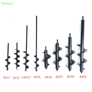 Shinesing Hoa Và Thực Vật Đào Lỗ Mũi Khoan Xoắn Ốc Thanh Rời Đất Hợp Kim Đất Ddrill Bit Thanh Ngắn VN