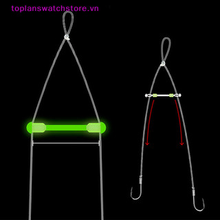 Toplanswatchstore 10 Chiếc Móc Cá Đôi Khoảng Cách Cố Định Bộ Chia Đường Cá Tách Kết Nối Móc Cá Chống Quấn Đậu Silicon Giải Quyết Phụ Kiện VN