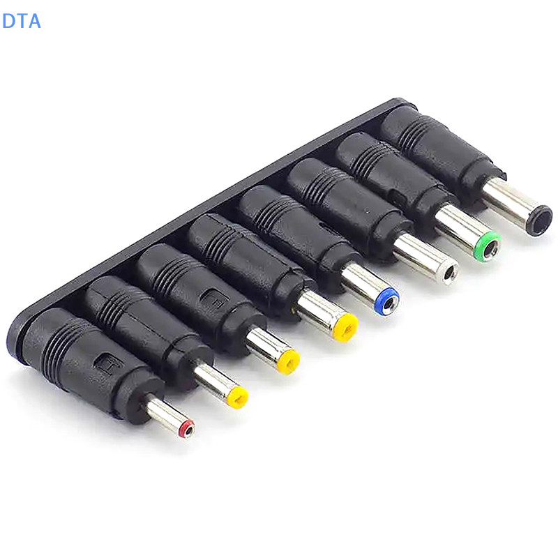DTA 8 Chiếc Đa Năng Laptop Nguồn Adapter Kết Nối Cắm AC Jack Sạc Kết Nối Bộ Chuyển Đổi Nguồn Cắm PO