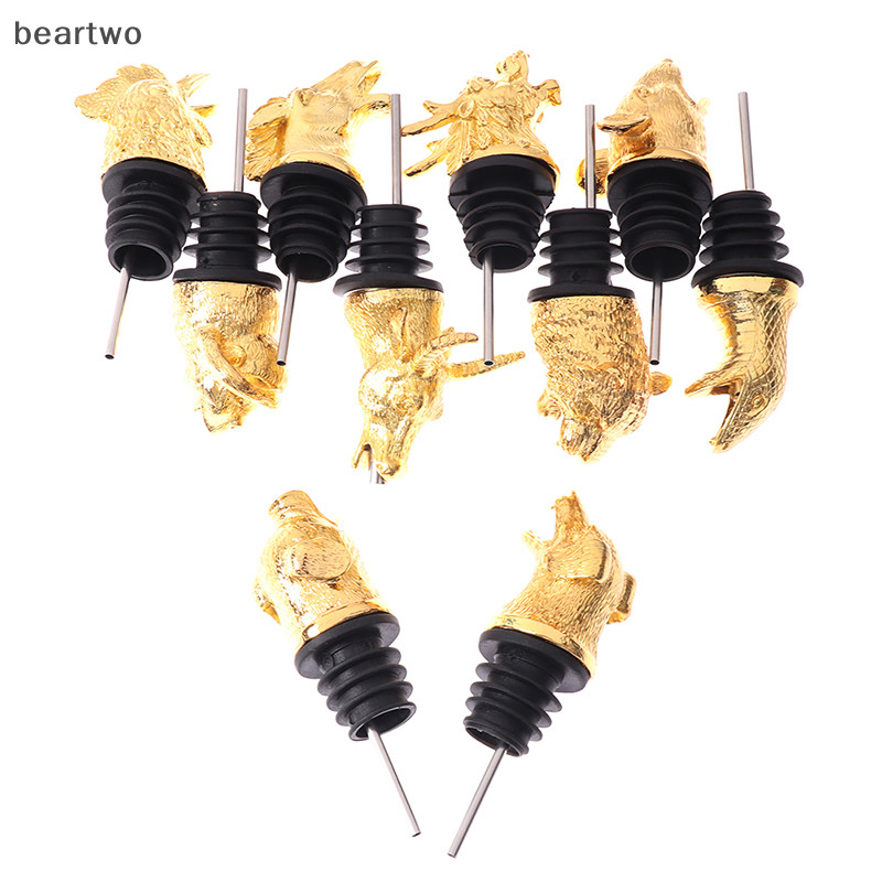 < Beartwo > 1Pc Hợp Kim Kẽm Động Vật Rượu Rót Chai Rượu Nút Chặn Máy Hút Rượu Quà Tặng Đẹp