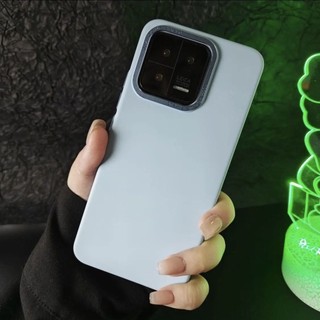 Ốp điện thoại Xiaomi 13 / 14 Ốp điện thoại xiaomi13pro Khung ống kính kim loại mờ siêu mỏng Vỏ cứng lỗ lớn Hàng hóa giao ngay
