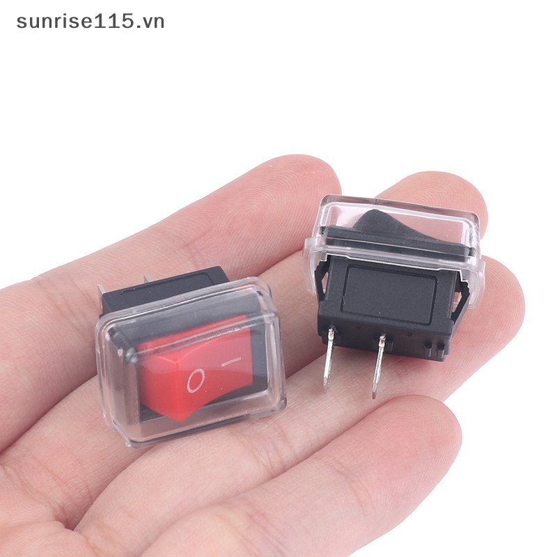 Srvn 5 Nút nhấn 2 chân Rocker bật / tắt có nắp chống thấm nước.