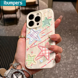 ibumpers Ốp điện thoại hàn quốc cute hình ngôi sao cho Iphone 15 14 12 13 11 Pro Max IP 7 8 Plus Iphon X Xs XR Xs Max IP11 nhám Ốp Lưng mỏng silicone mềm chống sốc