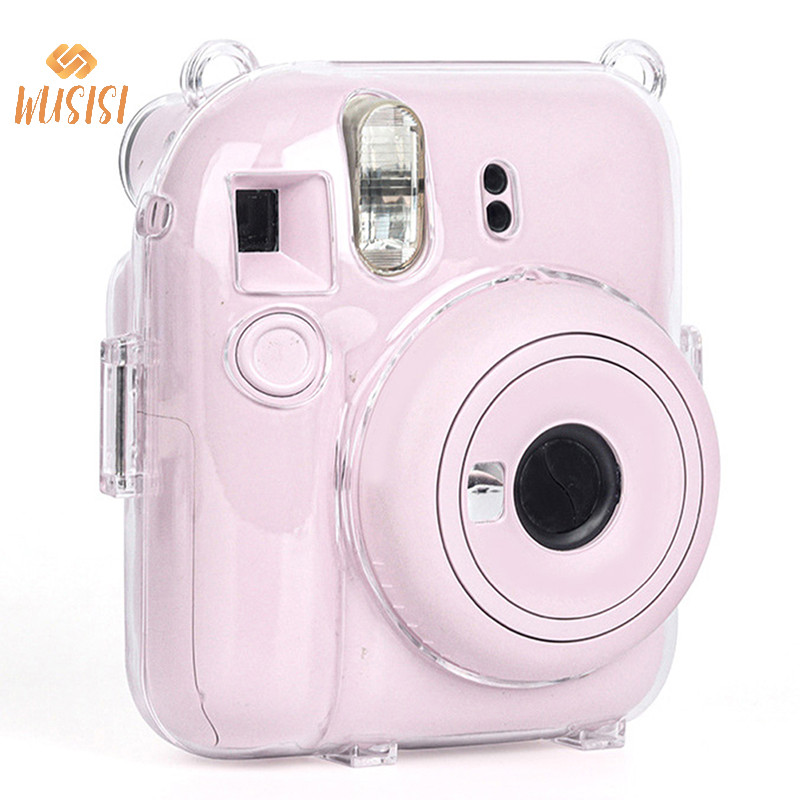 [WUSISI] 1 Hộp đựng máy ảnh pha lê sáng bóng cho Instax 12 Túi đựng long lanh trong suốt có dây đeo cho Instax 12 MỚI